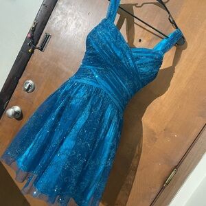 Elegant Blue Prom Dress